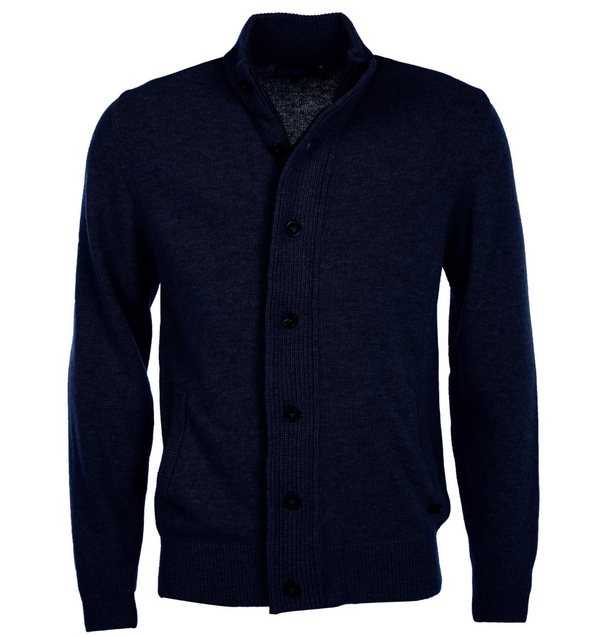 Maglione Cardigan  ESSENTIAL Patch zip Through Barbour MKN0731 MKN