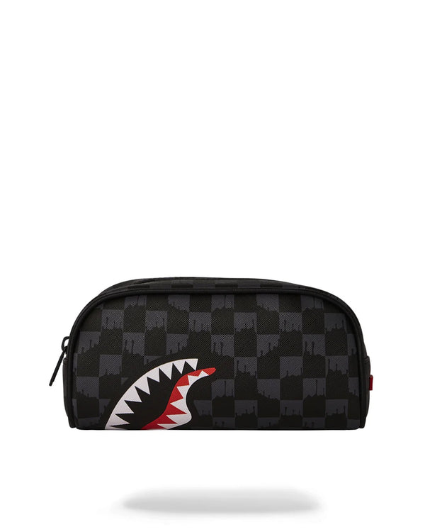 drip check shark pencil pouch sprayground