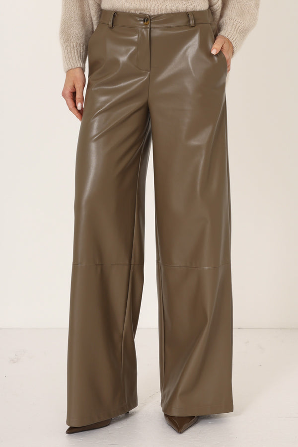 pantalone ecopelle philia loft