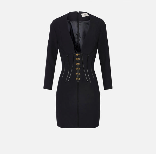 abito in neoprene con dettagli corsetto ab79757e2 elisabetta franchi