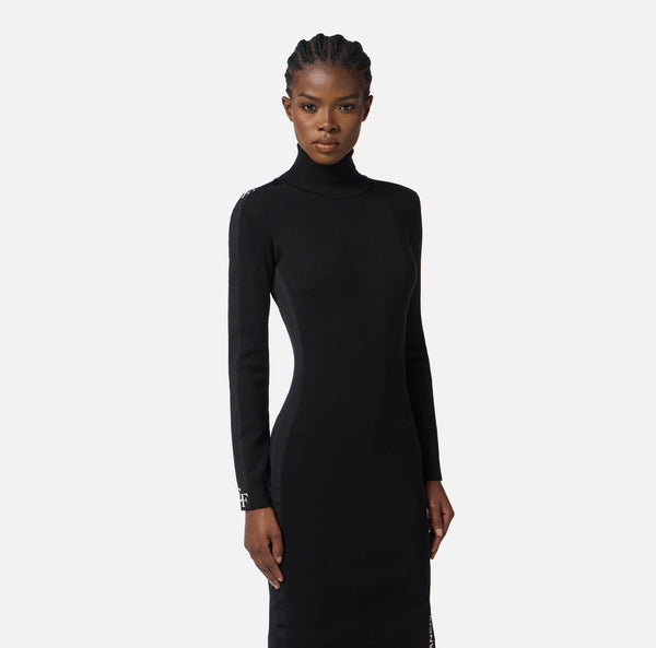 Abito in viscosa con bande lucide am03s56e2 elisabetta franchi