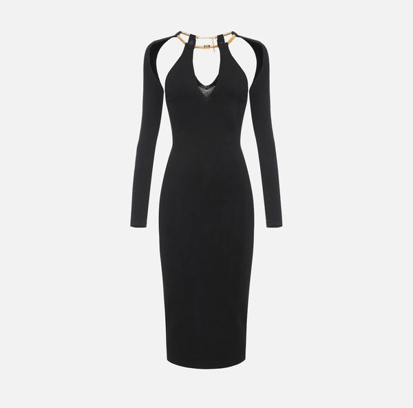 Abito in maglia con snake gioiello am11S58E2 elisabetta franchi