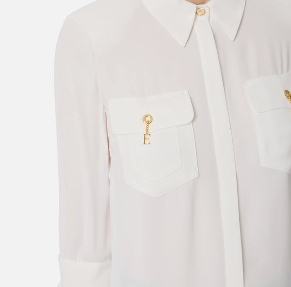 Camicia in georgette di viscosa ca12256e2 elisabetta franchi