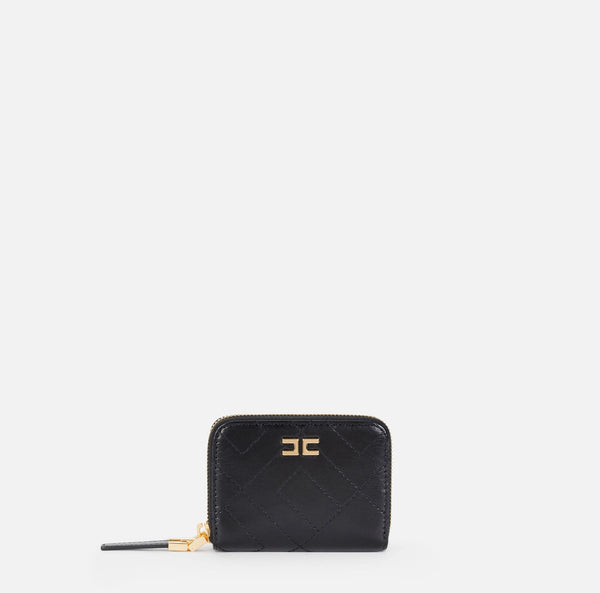 Portafoglio con zip e logo pf87a52e2 Elisabetta Franchi
