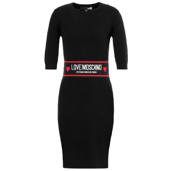 LOVE MOSCHINO BLACK DRESS WS15R10X1370