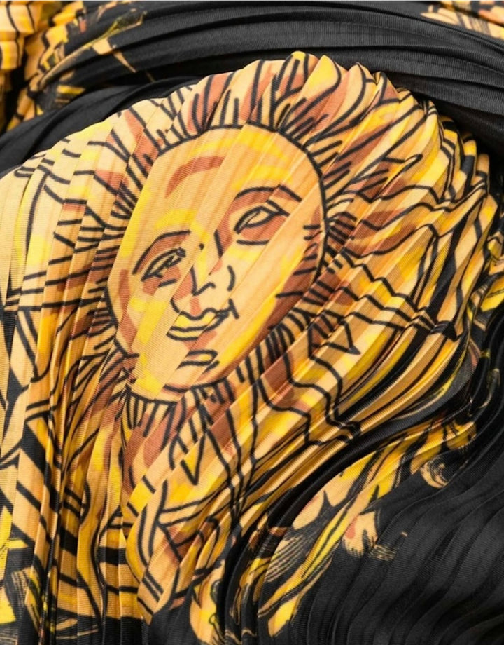 Foulard Plissè Big Sun Leo - Kaos Albano