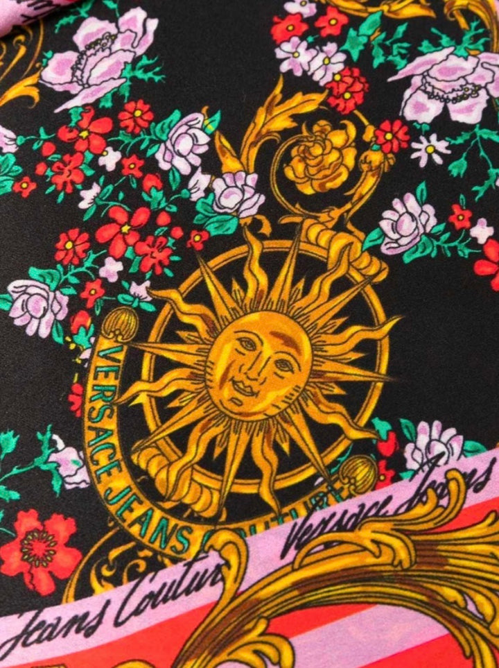 Foulard Satin Sun Flower Baroque - Kaos Albano